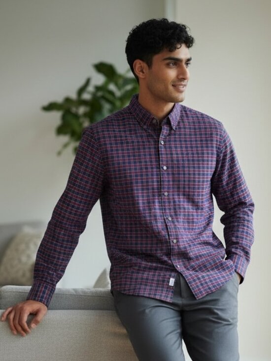 Bonobos Other - Bonobos Mens Plaid Button-Down Shirt Stretch Athletic Fit Long Sleeve Medium Sh